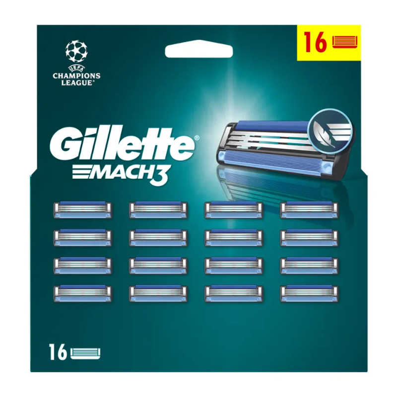 Gillette Mach3 náhradní břity 16 ks