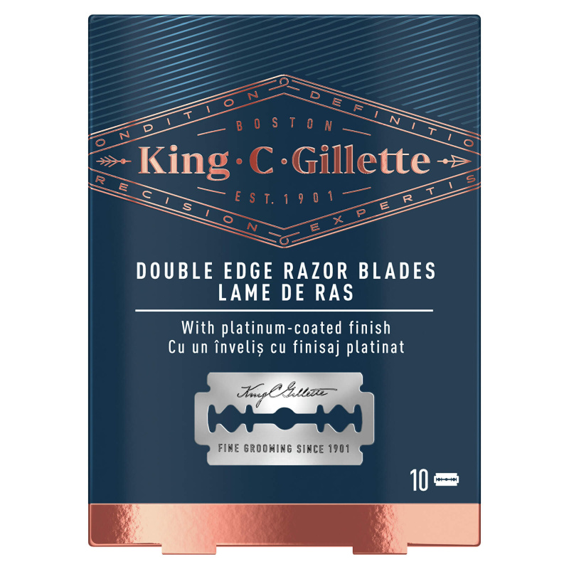 Gillette King C. Double Edge náhradní žiletky 10 ks