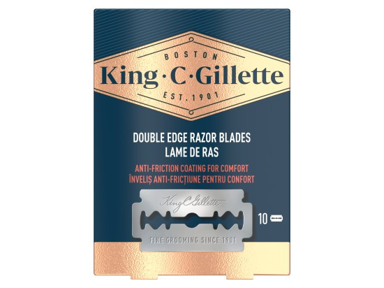 Gillette King C. Double Edge náhradní žiletky 10 ks