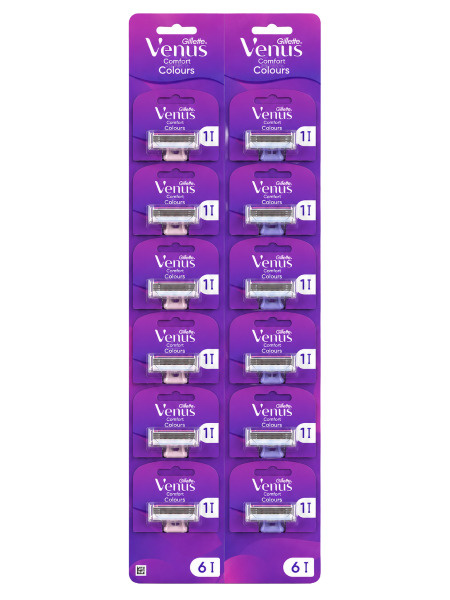 Gillette Venus Comfort Colours - jed. KARTA 12ks