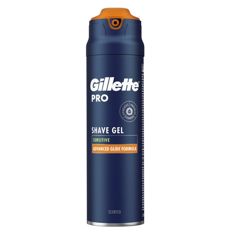 Gillette Pro Sensitive gel na holení pro muže 200 ml