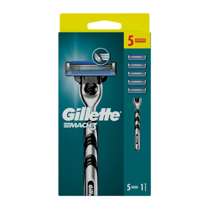 Gillette Mach3 holicí strojek + náhradní břity 5 ks