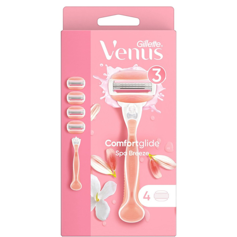 Gillette Venus ComfortGlide Spa Breeze Holicí strojek + 4 holicí hlavice