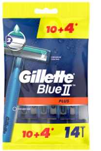 GILLETTE Blue II Plus Jednorázová holítka 14 ks