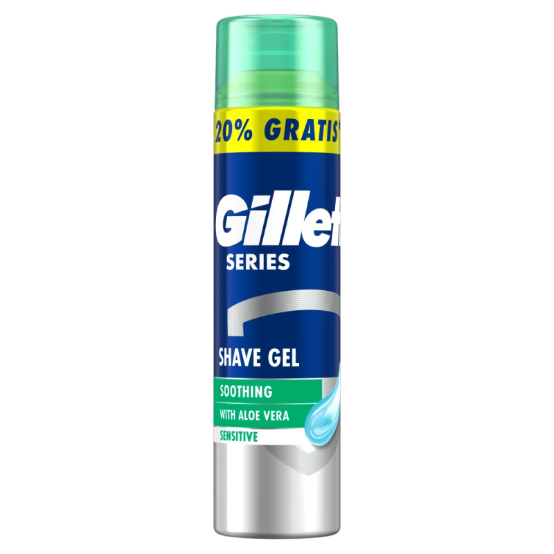 Gillette Series Aloe Vera zklidňující gel na holení 240 ml