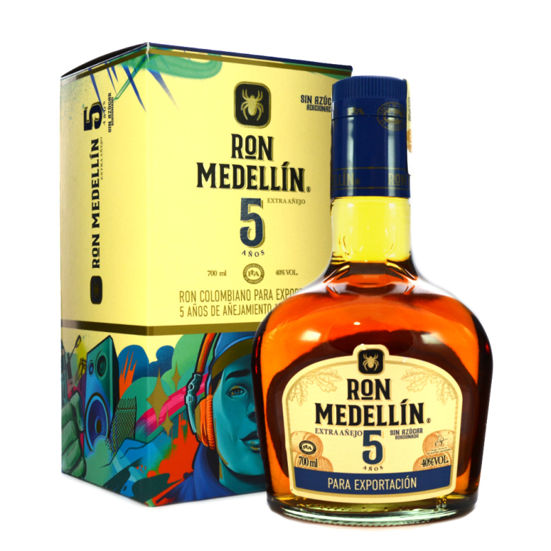 Ron Medellin Ron Medellín 5YO 40% 0,7l (dárková krabice)