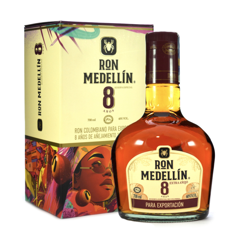Ron Medellín 8YO 40% 0,7l (dárková krabice)