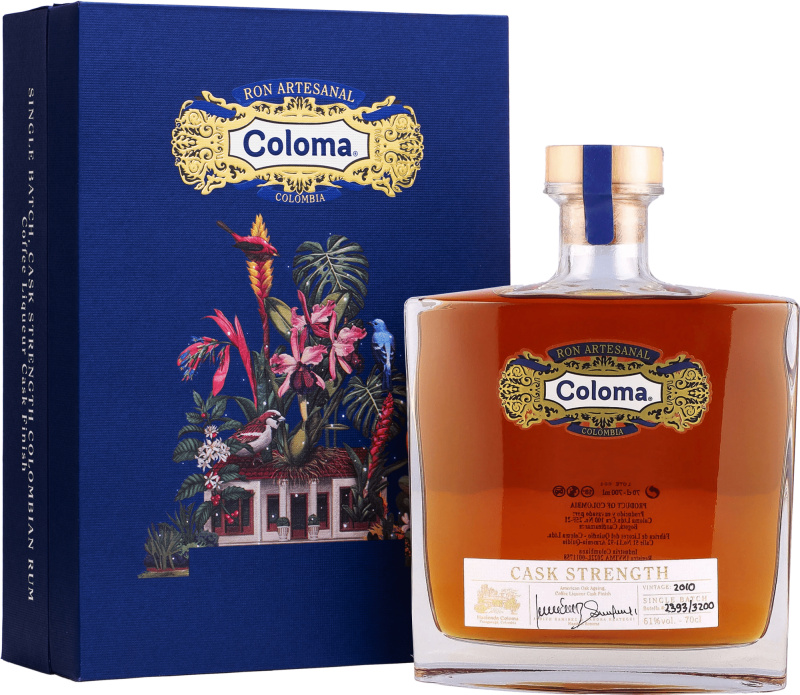 Coloma Rum Coloma Single Batch Cask Strength 0,7l 61% + Dárkové balení