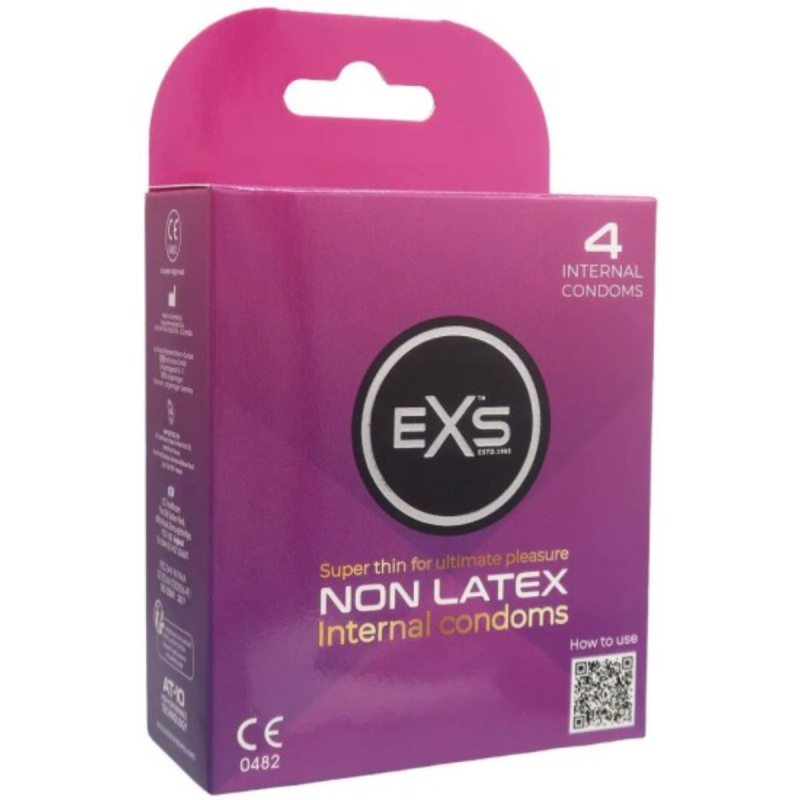 EXS Internal – dámské bezlatexové kondomy (4 ks)