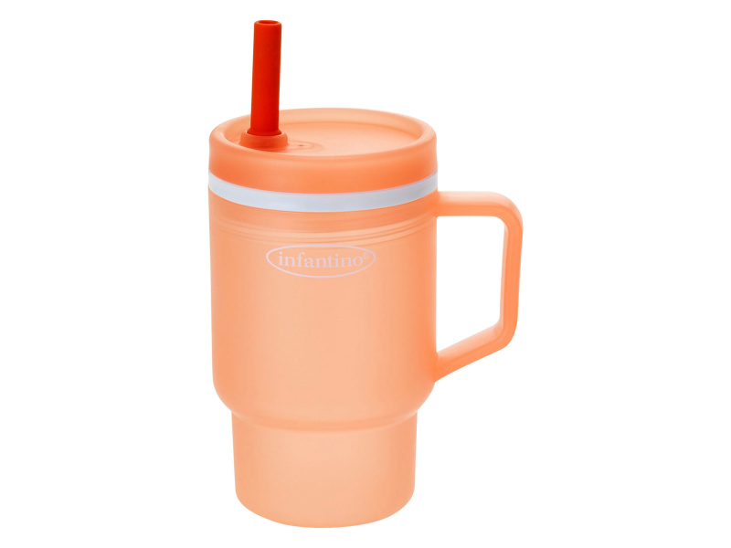 Infantino Láhev na pití My 1st Tumbler (oranžová)