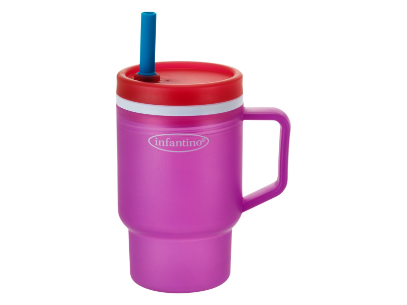 Infantino Láhev na pití My 1st Tumbler (lila fialová)