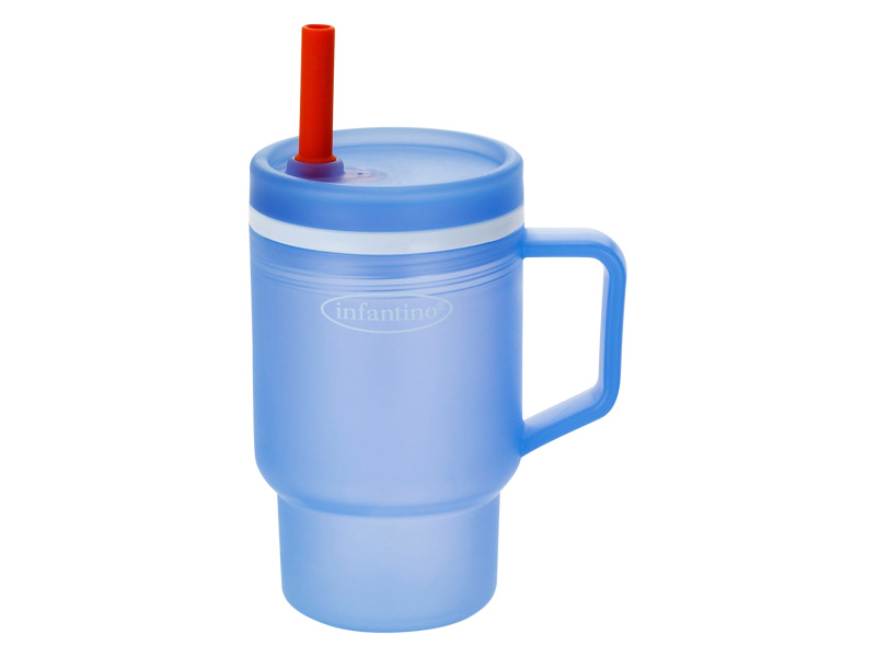 Infantino Láhev na pití My 1st Tumbler (modrá)