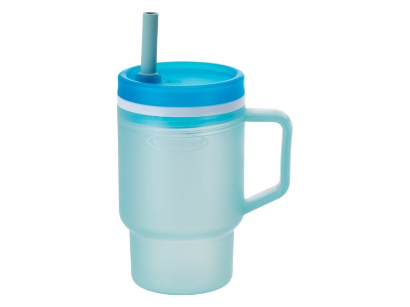 Infantino Láhev na pití My 1st Tumbler (světle modrá)