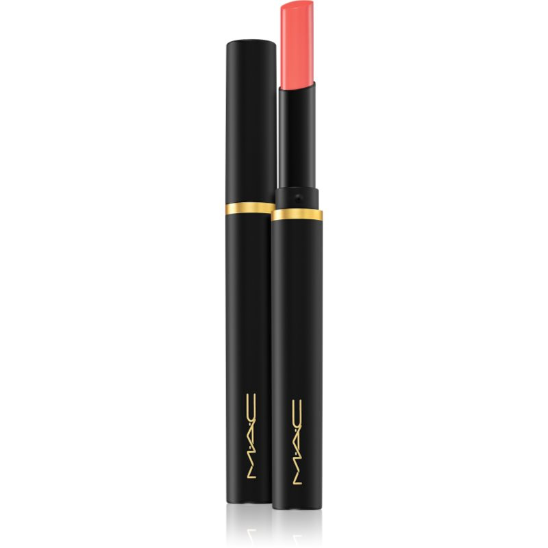 MAC Cosmetics Powder Kiss Velvet Blur Slim Stick matná hydratační rtěnka odstín Gingerella 2 g