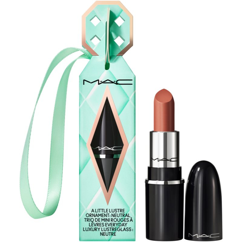 MAC Cosmetics Holiday Glazed Galaxy Mini Lustreglass Gift lesklá rtěnka v dárkovém balení odstín Thanks, It´s MAC! 1.8 g