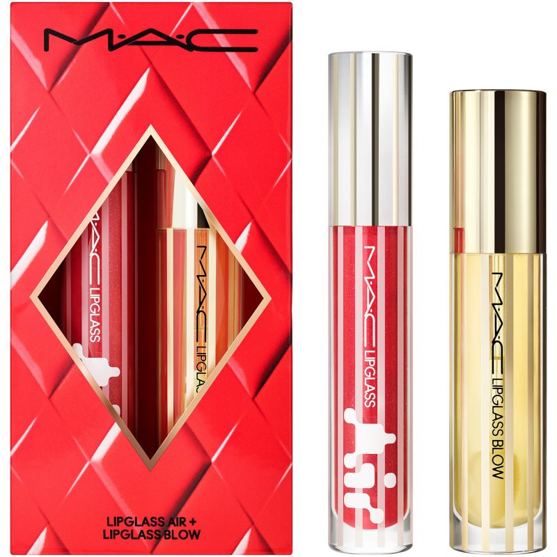 MAC Cosmetics Holiday Blowing Air Kisses Glossy Lip Duo dárková sada na rty