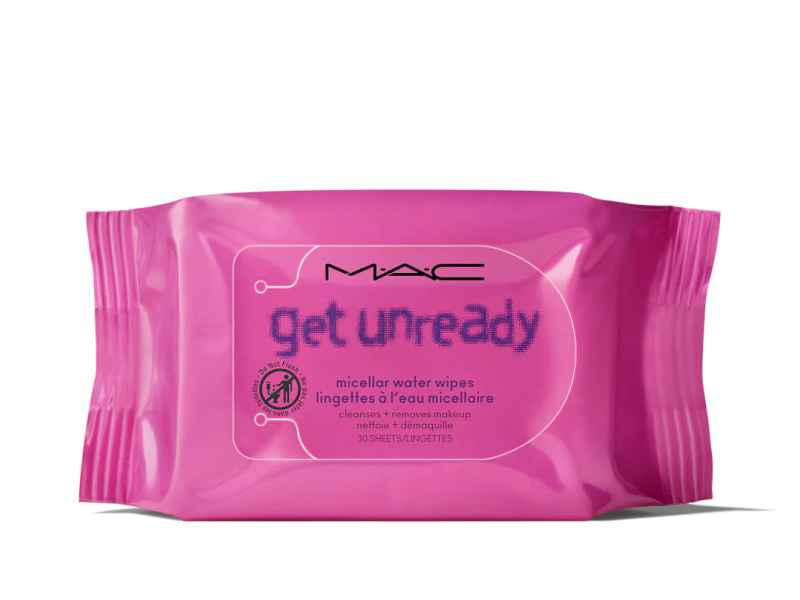 MAC Cosmetics Get Unready Micellar Water Wipes odličovací micelární ubrousky 30 ks