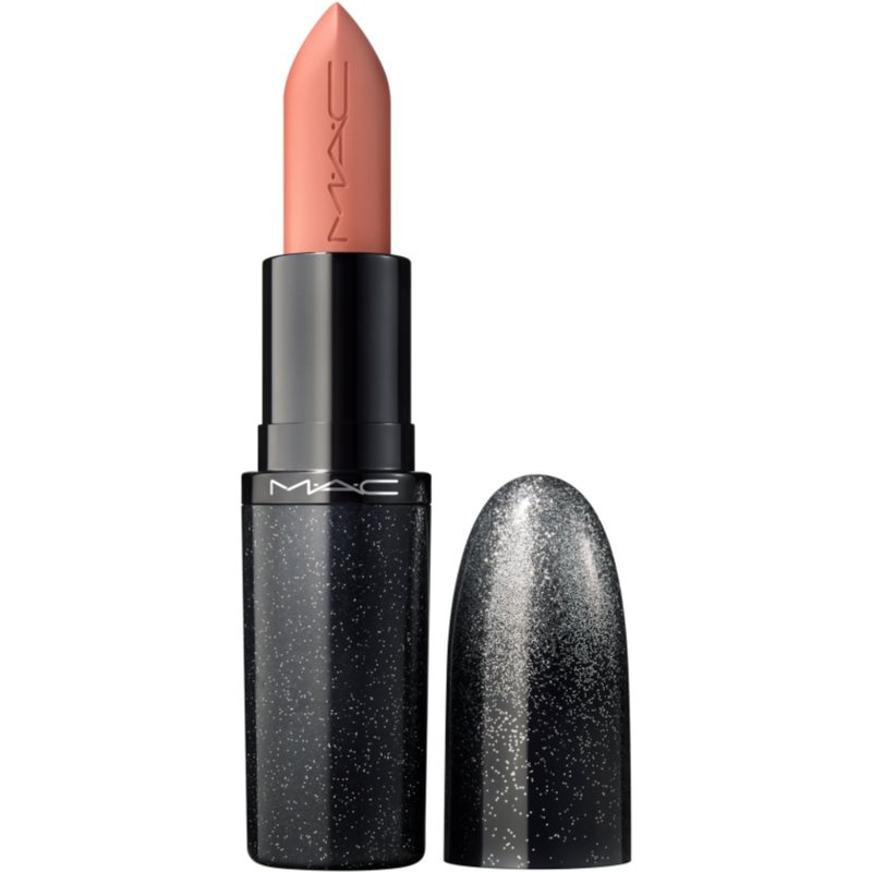 MAC Cosmetics Holiday MACximal Satin Lipstick saténová rtěnka odstín Naughty Nude 3.5 g