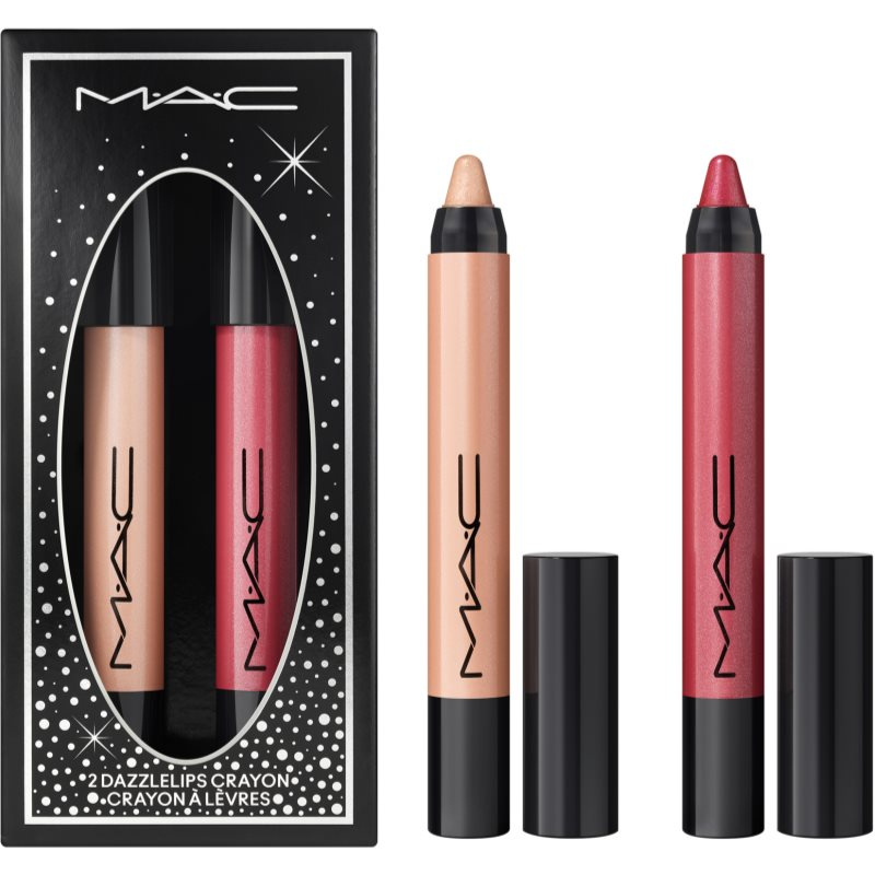 MAC Cosmetics Holiday Decadent Dazzlelips Crayon Duo dárková sada na rty