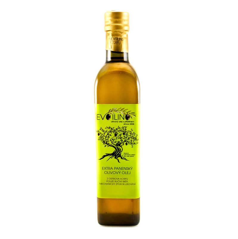 Evoilino Korfu Extra panenský olivový olej 0,4% 500ml - sklo