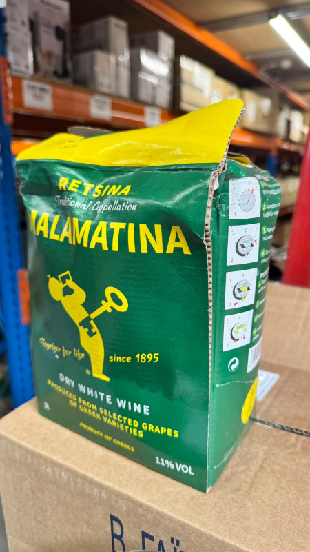 Retsina Malamatina 3l (POŠKOZENÝ OBAL)