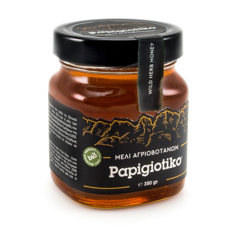 PAPIGIOTIKO BIO med z divokých květin z kaňonu Vikos v Zagori 350g