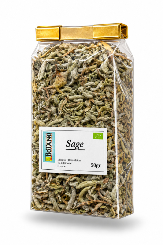 BOTANO Kréta BIO šalvěj - (Salvia fruticosa / Salvia triloba) 50 g