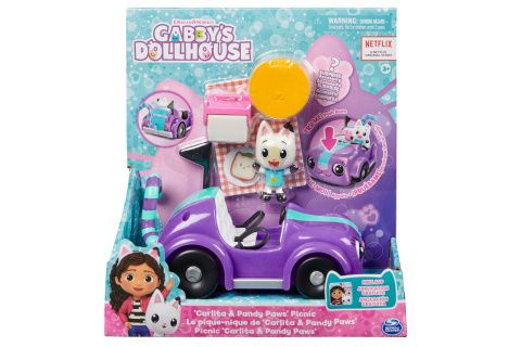 Gabby´s Dollhouse Hrací souprava autíček "Carlita a Pandy Paws na pikniku"