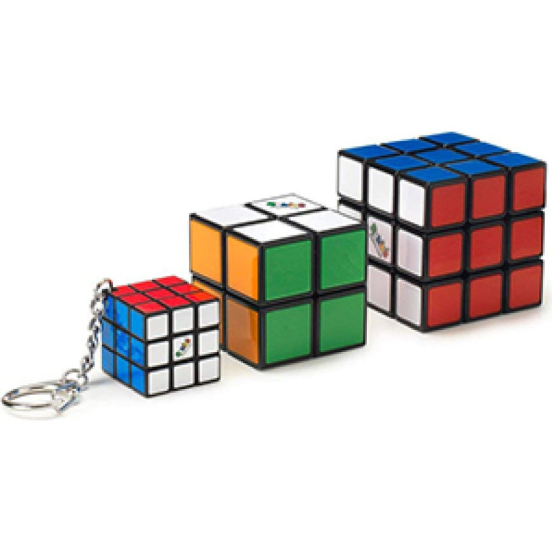 RUBIKOVA KOSTKA  SADA TRIO 3X3 2X2 a 3X3 přívěsek