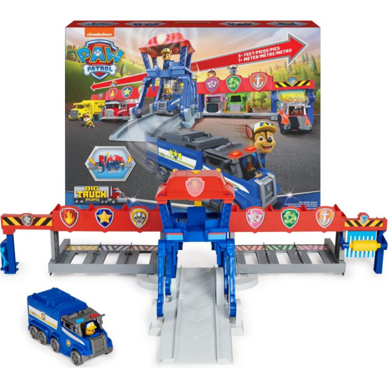 Tlapková patrola Big trucks velká garáž