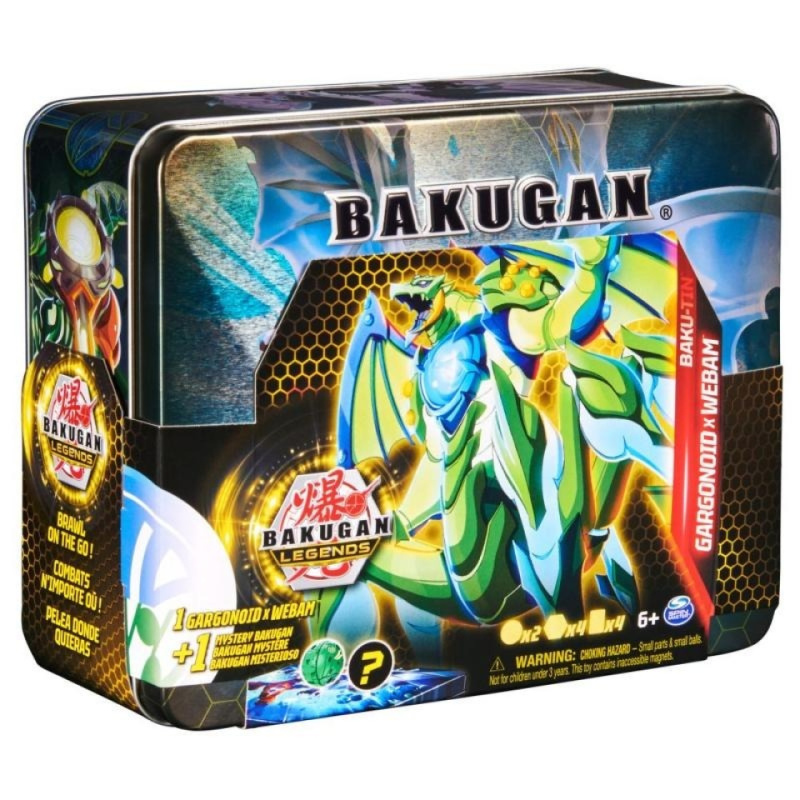 Bakugan plechový box s exkluzivním bakuganem s5 gargonoid x webam