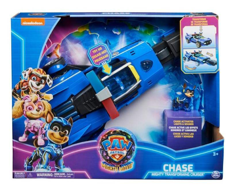 Spin master tlapková patrola ve velkofilmu: interaktivní vozidlo s figurkou chase