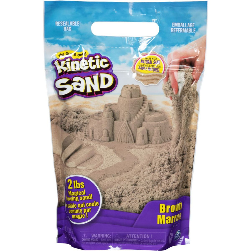 KINETIC SAND HNĚDÝ PÍSEK 0,9 kg