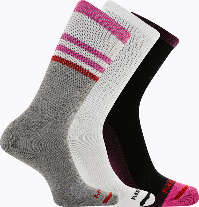 Ponožky MERRELL Cushioned Cotton Stripe Crew (3 pack) Velikost: S/M