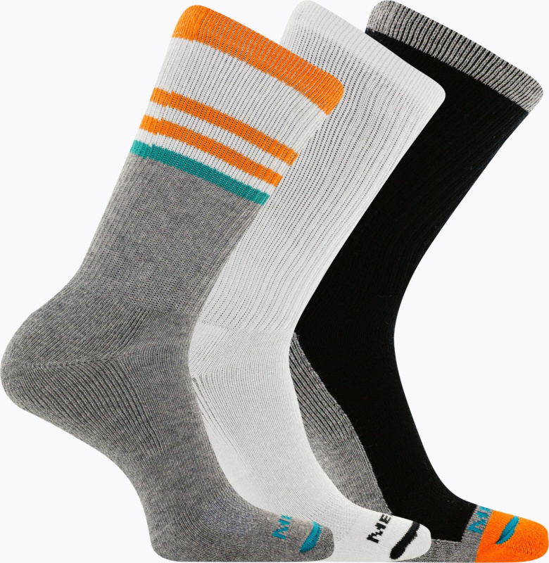 Ponožky Merrell Orast Cushioned Cotton Stripe Crew (3 pack) Velikost: M/L