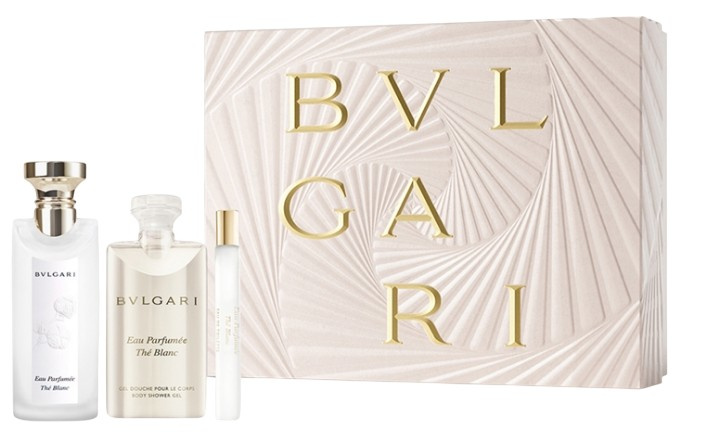 Bvlgari Eau Parfumée Thé Blanc - EDT 75 ml + sprchový gel 75 ml + EDT 10 ml
