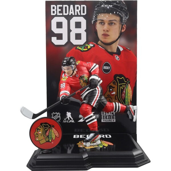 McFarlane Toys NHL Connor Bedard Chicago Blackhawks Legacy Series 15 červená