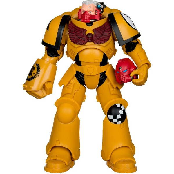 Akční figurka McFarlane Toys Warhammer 40K - Intercessor Sergeant (Imperial Fist)(Gold Label) 18 cm Vícebarevná