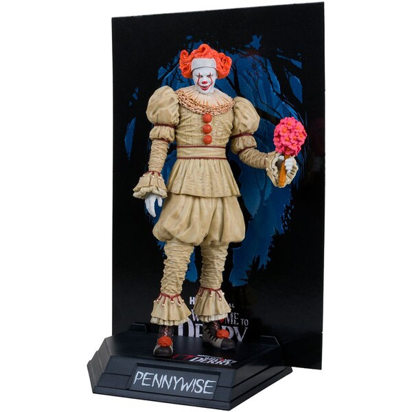 Figurka McFarlane Toys Movie Maniacs IT: Welcome To Derry - Pennywise (Flashback) (Gold Label) 15 cm Vícebarevná