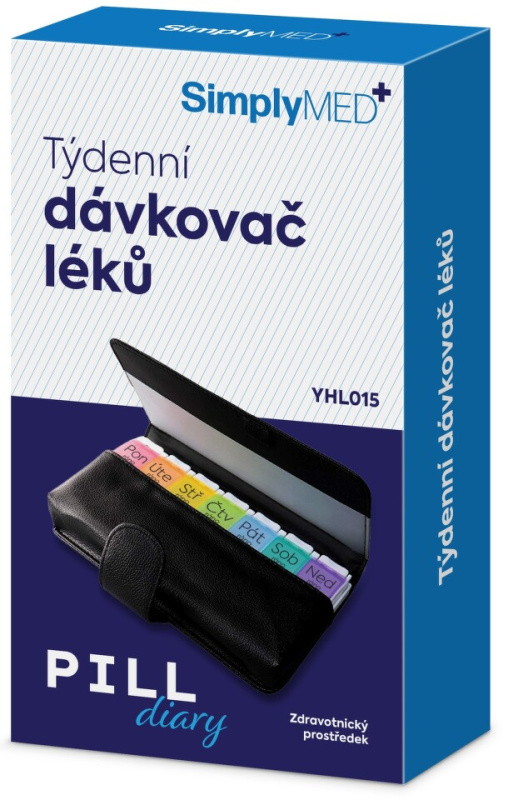 SimplyMed Dávkovač léků týdenní YHL015 Pill diary 1 ks