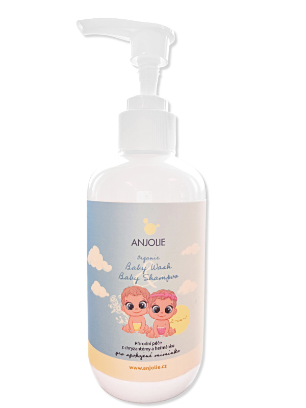 Anjolie Dětský heřmánkový šamponek & sprchový gel s chryzantémou, 200ml