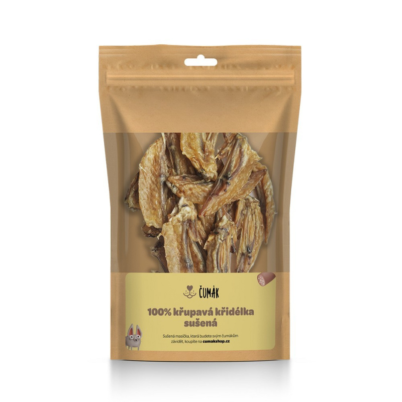 Čumák kuřecí křidélka, sušená 50 g