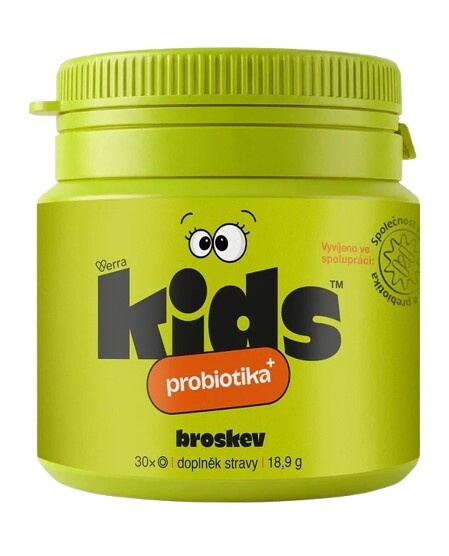 Verra KIDS Probiotika+ broskev tbl.30