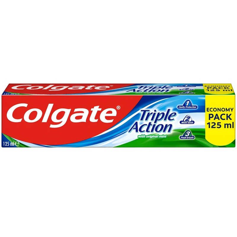 Colgate Triple Action Original Mint zubní pasta 125 ml
