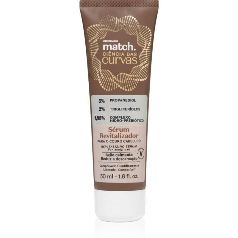 oBoticário Match. Science of Curves revitalizační sérum pro pokožku hlavy 50 ml