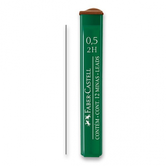Grafitové tuhy Faber-Castell Mine Polymer tvrdost 2H Faber-Castell