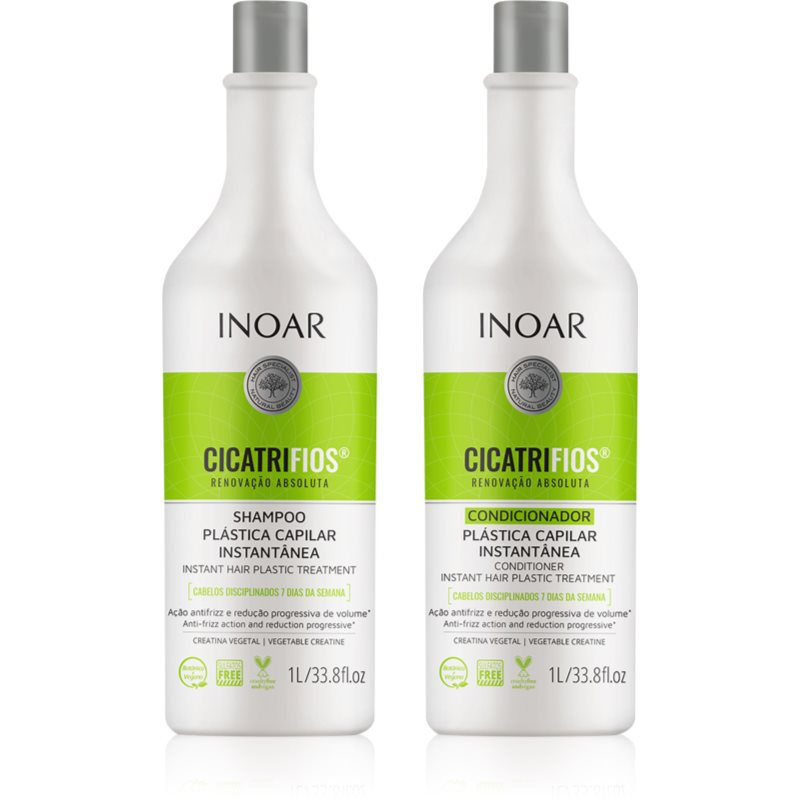 INOAR CicatriFios sada pro poškozené a křehké vlasy 2x1000 ml