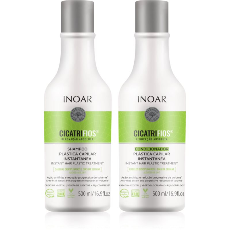 INOAR CicatriFios sada pro poškozené a křehké vlasy 2x500 ml