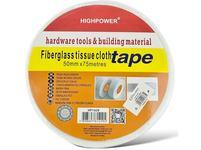 Bílá sklolaminátová páska HIGHPOWER HP1429 - 50 mm x 75 m