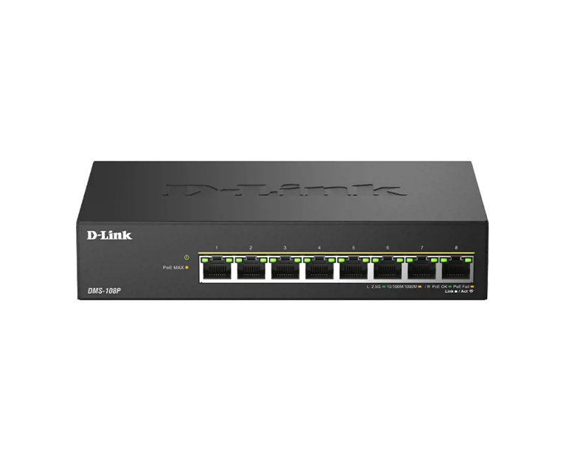 D-Link DMS-108P Černá